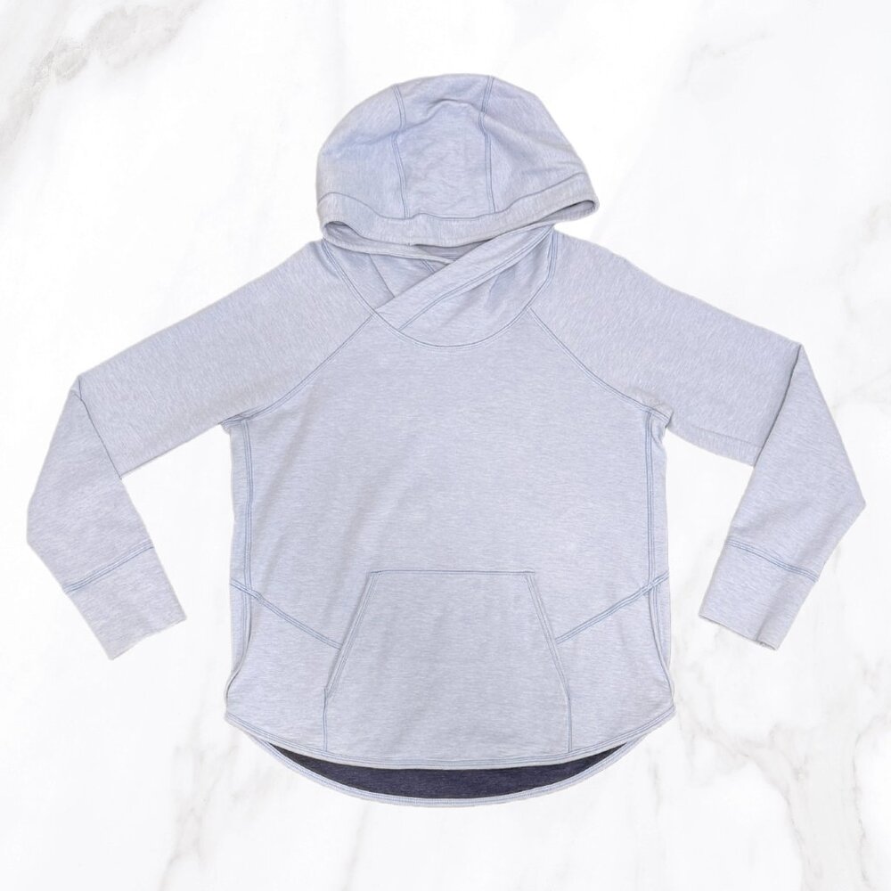 Lululemon Women's‎ Lavender Jersey Wrap Front Hoodie , Size 10 - Picture 2 of 8